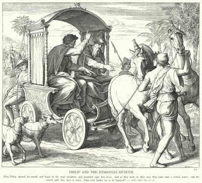 Philip and the Ethiopian Eunuch by Julius (after) Schnorr von Carolsfeld