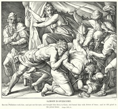 Samson is Overcome by Julius (after) Schnorr von Carolsfeld
