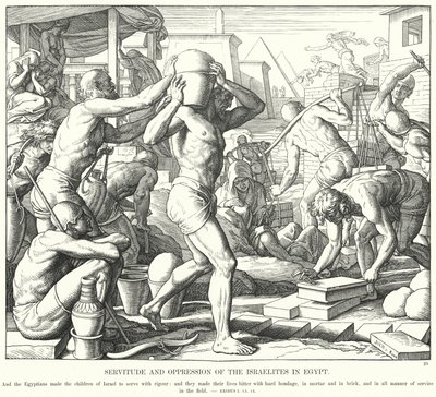 Servitude and Oppression of the Israelites in Egypt by Julius (after) Schnorr von Carolsfeld