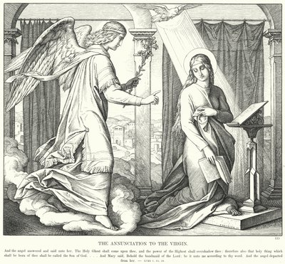 The Annunciation to the Virgin by Julius (after) Schnorr von Carolsfeld