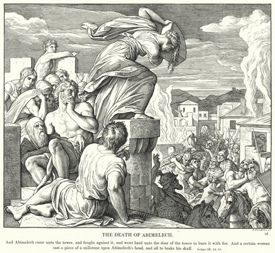 The Death of Abimelech by Julius (after) Schnorr von Carolsfeld