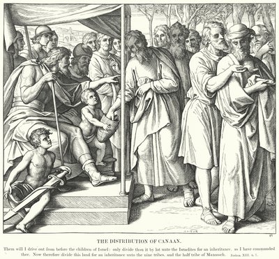The Distribution of Canaan by Julius (after) Schnorr von Carolsfeld