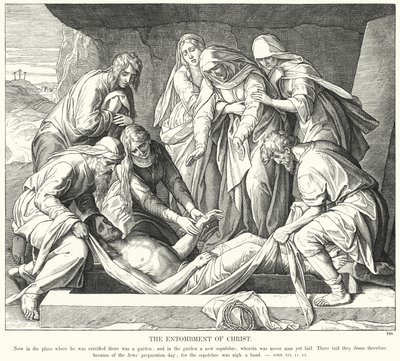 The Entombment of Christ by Julius (after) Schnorr von Carolsfeld