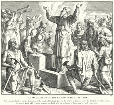 The Foundations of the Second Temple are Laid by Julius (after) Schnorr von Carolsfeld