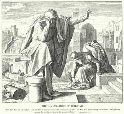The Lamentations of Jeremiah by Julius (after) Schnorr von Carolsfeld