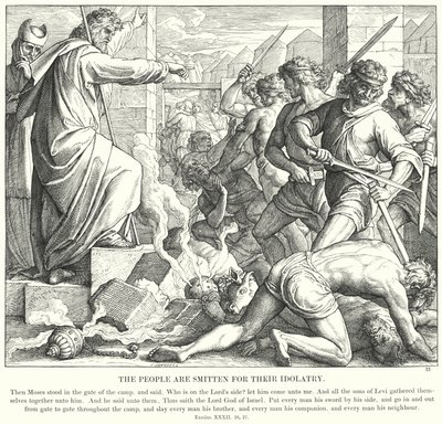 The People are Smitten for Their Idolatry by Julius (after) Schnorr von Carolsfeld
