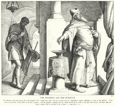 The Pharisee and the Publican by Julius (after) Schnorr von Carolsfeld