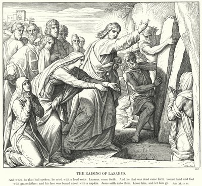 The Raising of Lazarus by Julius (after) Schnorr von Carolsfeld