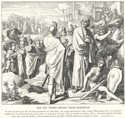 The Ten Tribes Revolt from Rehoboam by Julius (after) Schnorr von Carolsfeld