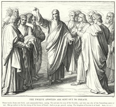 The Twelve Apostles are Sent Out to Preach by Julius (after) Schnorr von Carolsfeld
