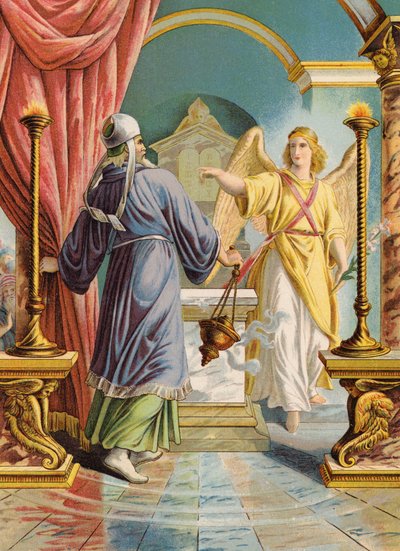 Zacharias in the Temple by Julius (after) Schnorr von Carolsfeld