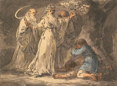 Cutting Mistletoe by the Druids by Julius Caesar Ibbetson