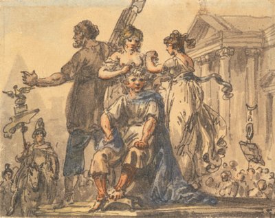 Forming the Civic Crown by Julius Caesar Ibbetson