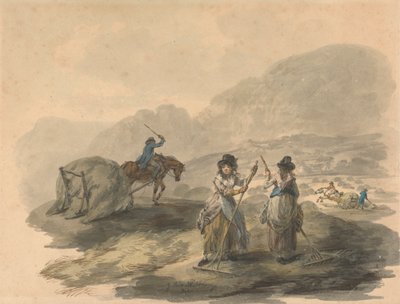 Haymaking by Julius Caesar Ibbetson