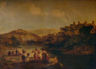 Women Washing Clothes in a Welsh Stream, 1790 by Julius Caesar Ibbetson