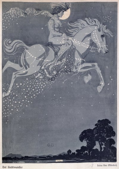 The Night Wanderer by Julius Diez