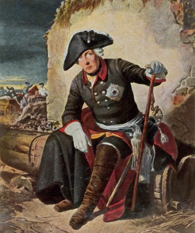 Frederick the Great after the Battle of Kolin by Julius Friedrich Anton (after) Schrader