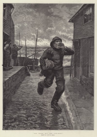All Hands Man The Life-Boat! by Julius Mandes Price