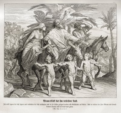 Abraham sees the land promised to him, Genesis by Julius Schnorr von Carolsfeld