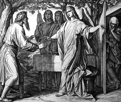 Angels Announcing to Abraham the Birth of Isaac by Julius Schnorr von Carolsfeld