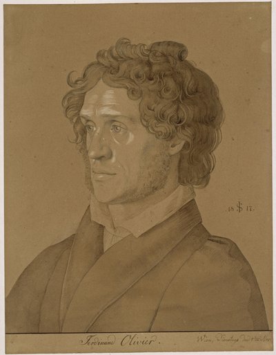 Portrait of Ferdinand Olivier by Julius Schnorr von Carolsfeld
