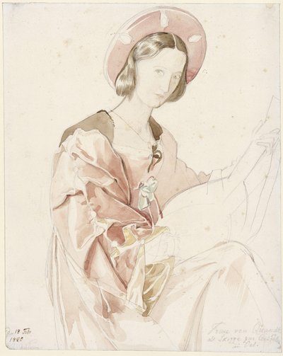 Portrait of Clara Bianca von Quandt by Julius Schnorr von Carolsfeld
