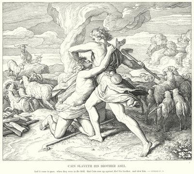 Cain Slaying His Brother Abel by Julius Schnorr von Carolsfeld