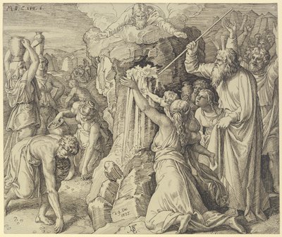 The Children of Israel are Fed and Given Drink in the Wilderness by Julius Schnorr von Carolsfeld