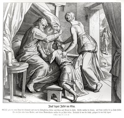 Isaac Blesses Jacob in Esau
