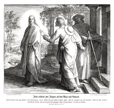 Jesus Appears to Two Disciples by Julius Schnorr von Carolsfeld