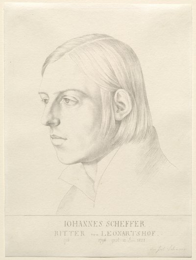 Johann Evangelist Scheffer von Leonhardshoff by Julius Schnorr von Carolsfeld