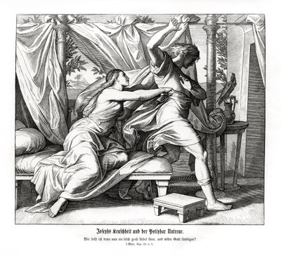 Joseph Refuses to Lie with Potiphar by Julius Schnorr von Carolsfeld