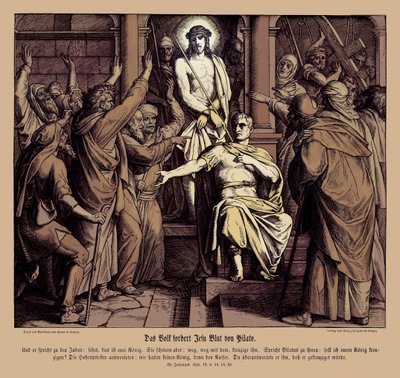 Pontius Pilate, Gospel of John by Julius Schnorr von Carolsfeld