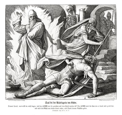 Saul with the witch of Endor by Julius Schnorr von Carolsfeld