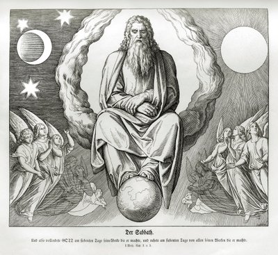 Seventh Day of Creation, Genesis by Julius Schnorr von Carolsfeld