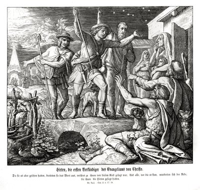 Shepherds Spread the Gospel, Gospel of Luke by Julius Schnorr von Carolsfeld