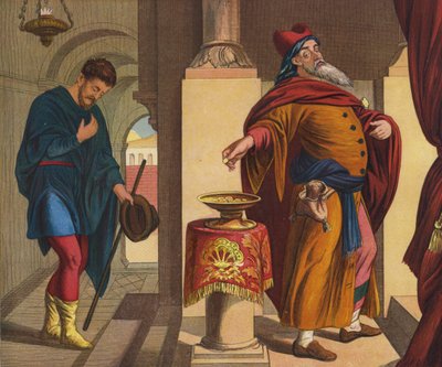 The Pharisee and the Publican by Julius Schnorr von Carolsfeld