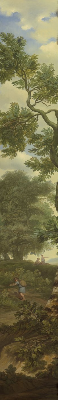 Arcadian landscape with a traveler by Jurriaan Andriessen