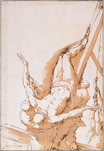Crucifixion of Saint Peter by Jusepe de Ribera