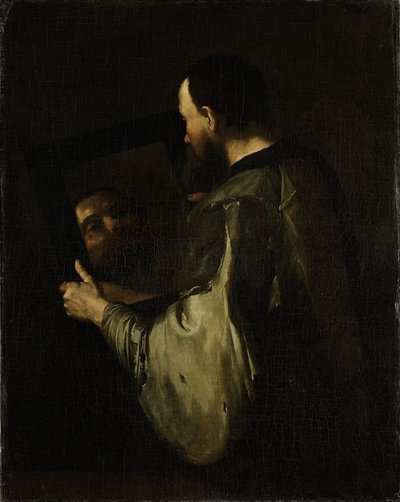 Philosopher with Mirror by Jusepe de Ribera