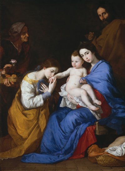 The Holy Family with Saints Anne and Catherine of Alexandria by Jusepe de Ribera