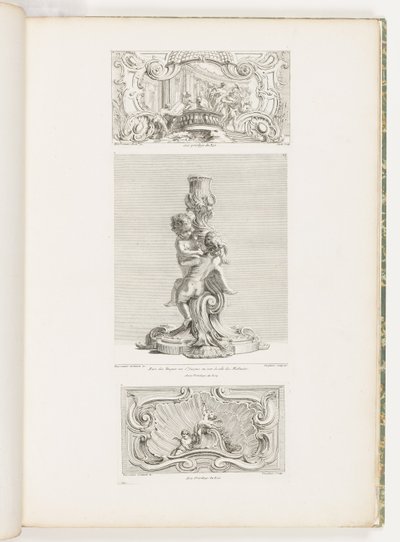 Ornament Panel Depicting the Abduction of Helen, plate 24 in Oeuvre by Juste Aurèle Meissonnier