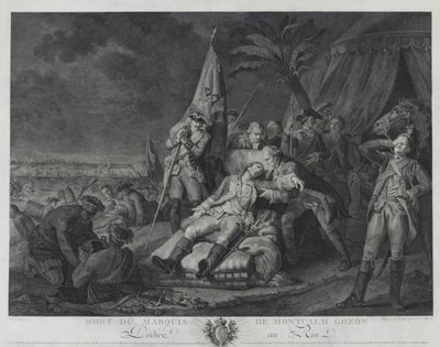 Death of Marquis de Montcalm Gozon by Juste Chevillet
