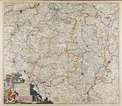 Duchy of Luxembourg New and Accurate Map by Justus Danckerts