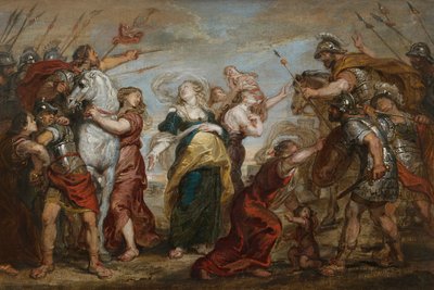 The Reconciliation of the Romans and the Sabines, c. 1655-1656 by Justus van Egmont