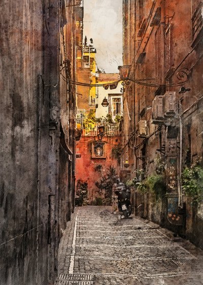 Charming Old City Alley by Justyna Jaszke