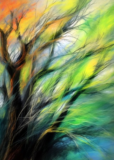 Colorful Seasons Tree by Justyna Jaszke