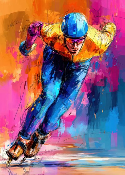 Dynamic Speed Skater by Justyna Jaszke
