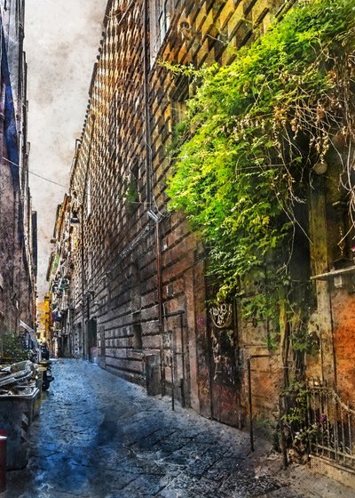 Historic Cobbled Alley by Justyna Jaszke