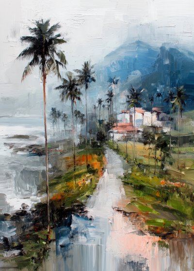 Misty Tropical Village by Justyna Jaszke